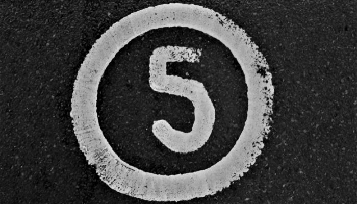 5 dingen die we niet doen …. 