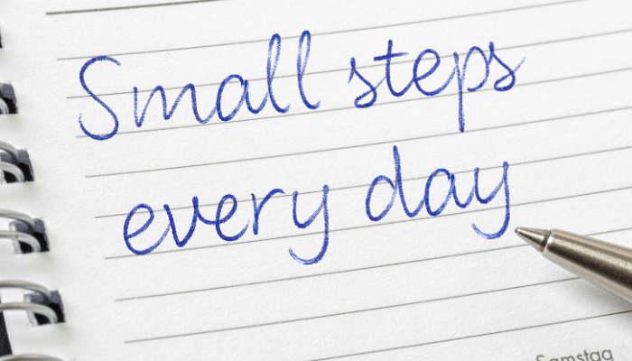 De 9x small steps!